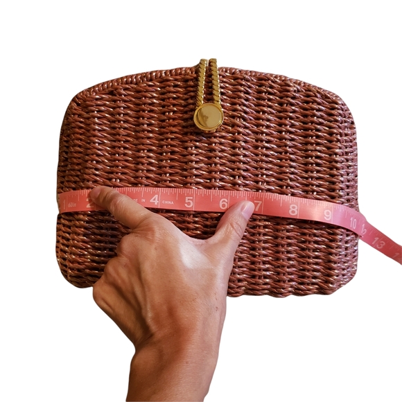 Vintage Coated Wicker Bag - Picture 16 of 16